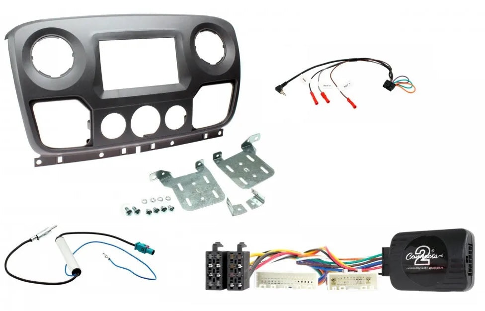 Vauxhall Movano 2010 - 2017 Type 5 Double Din Fascia / Steering / Antenna Fitting Kit