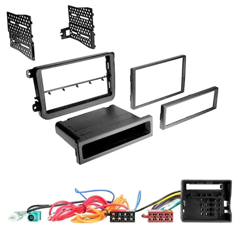 Seat Alhambra, Leon Single/Double Din Stereo Fascia Wiring Fitting Kit