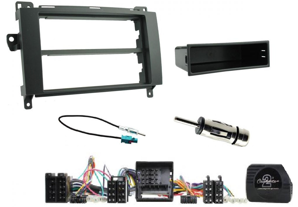 VW Crafter 2006 Onwards Stereo Single Din Fascia Steering Antenna Fitting Kit