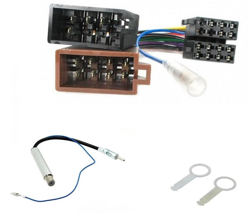 VW Transporter T4 1990-2003 DIn Wiring Antenna Removal Keys Fitting Kit