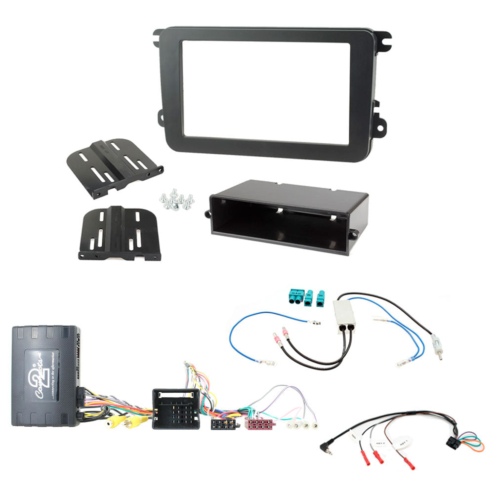 Volkswagen VW T5 / T5.1 2009-2015 Single / Double Din Fascia Steering Optical Parking Sensor Fitting Kit