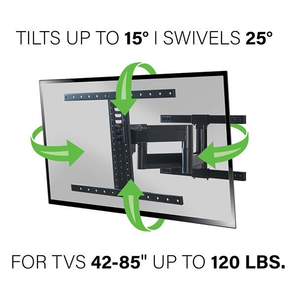 SANUS Vuepoint FLF325 Full-motion Mount For Screens 47-90" flat-panel TVs up to 120 lbs