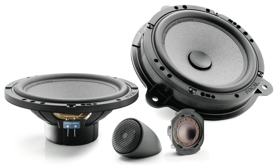 Nissan Focal ISRNS165 + ICRNS165 6.5" 2 Way Front and Rear Speakers Kit
