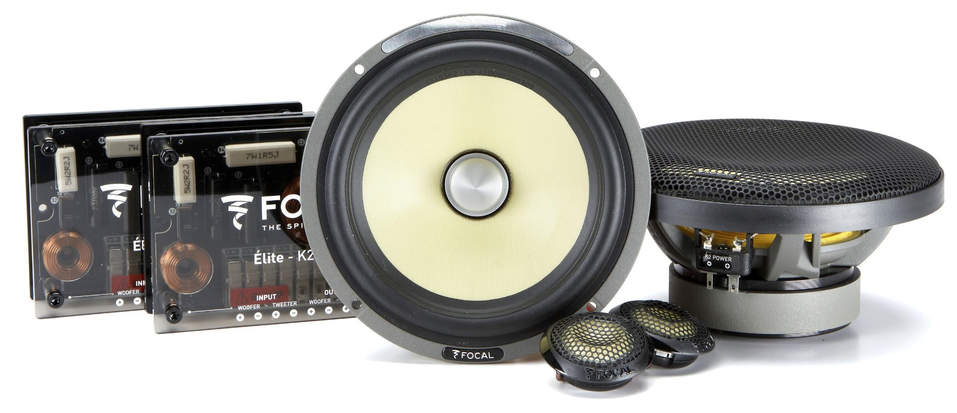 Focal ES165K2E ELITE K2 Power Series 2-way 165mm (6.5″) 200w Component  Speakers