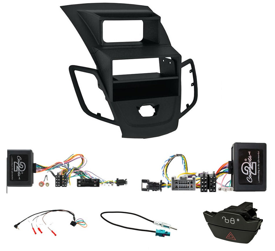 Ford Fiesta 2008-2012 Double / Single Din Fascia / Steering / Antenna Fitting Kit