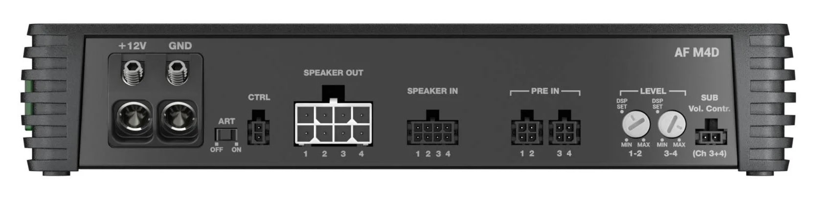 Audison Forza AF M4D Amplifier 4 Channel Bridgeable Class D Amp 1040w RMS