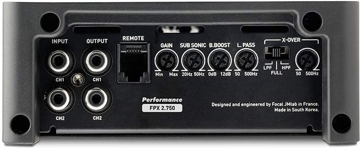 Focal FPX2.750 -2 Channel 2x 220 Watt RMS High Performance Class D Stereo / Mono Mono Amplifier