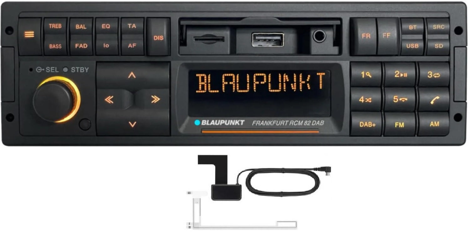 Blaupunkt Frankfurt RCM 82 DAB Retro Classic Car Stereo Bluetooth USB SD AUX DAB  Aerial