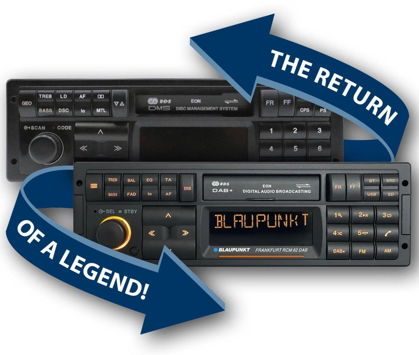 Blaupunkt Frankfurt RCM 82 DAB Retro Classic Car Stereo Bluetooth USB SD AUX DAB  Aerial
