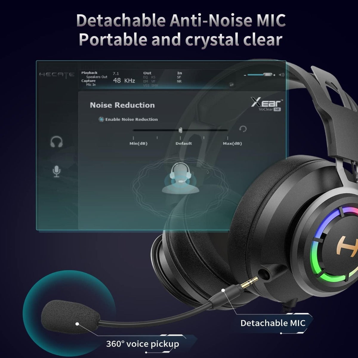 EDIFIER G35 7.1 Surround Sound USB Gaming Headset - Black