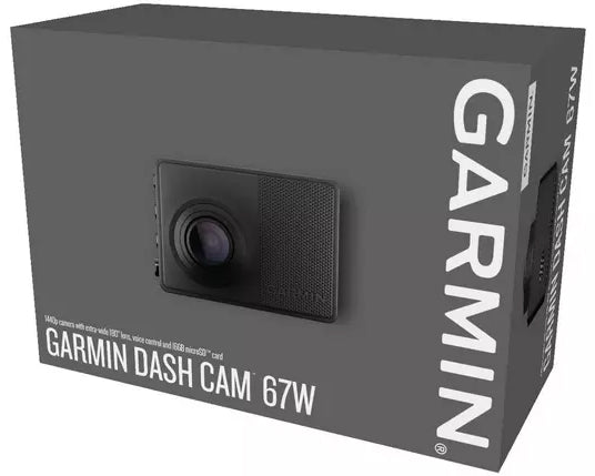 Garmin 67W Full HD 1440P DVR GPS Dash Camera LCD Display with a 180 Degree Field of View