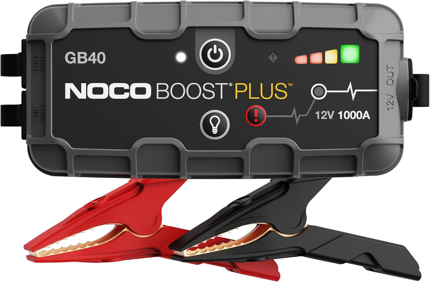 NOCO GB40 Boost Plus 1000A 12V Portable Lithium-ion Battery UltraSafe Jump Starter