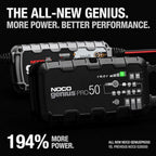 NOCO GENIUSPRO50 Battery Maintainer + Battery Desulfator 50A Smart Trickle Battery Charger 6V / 12V / 24V