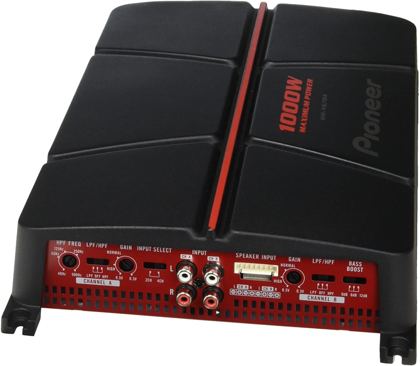 Pioneer GM-A6704 4 Channel 1000W Max 40 watts RMS x 4 Bridgeable Amplifier for Speakers / Subwoofer