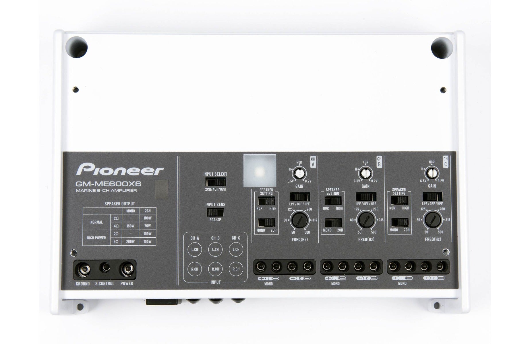 Pioneer GM-ME600X6 6-Channel Class FD Marine & PowerSport Amplifier
