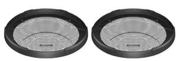Hertz GR165 Speaker grilles for DSK, DCX and ECX 165 Series 6-1/2" car speakers