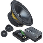 Ground Zero Radioactive GZRC165.2SQ-IV 6.5" 190W 2 Way Component Car Speakers