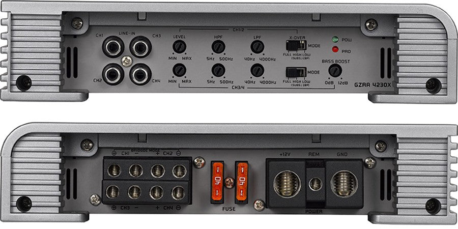 Ground Zero Radioactive GZRA 4230X  4 Channel 4 x 230W RMS Amplifier