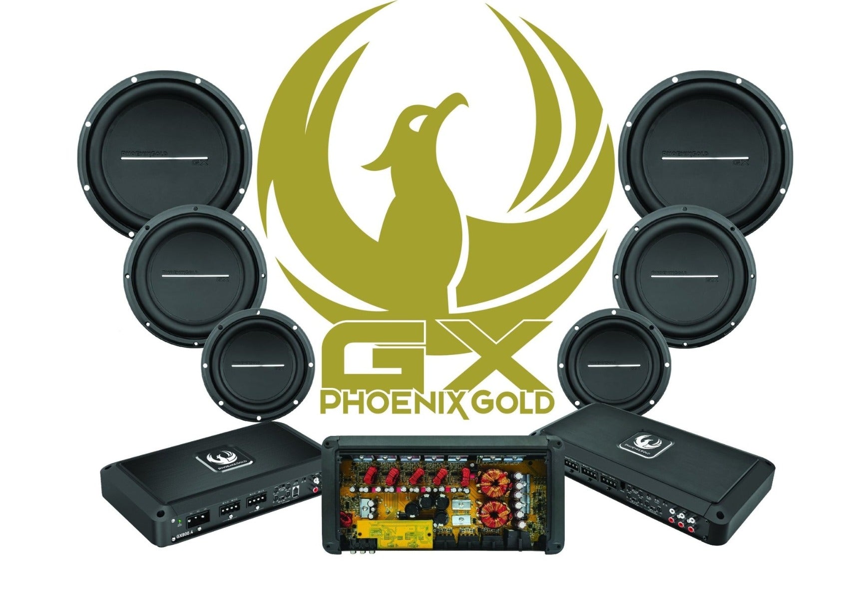 Phoenix Gold GX12D2 30cm 800W Subwoofer (2x 2 Ohm) Daul Voice Coil Subwoofer