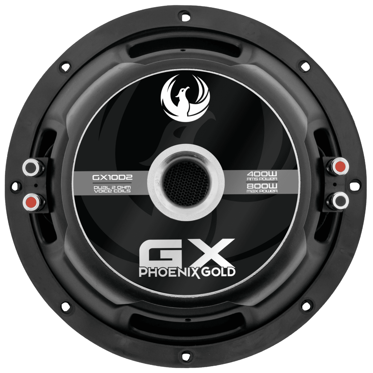Phoenix Gold GX10D2 25cm 400W Subwoofer (2x 2 Ohm) Daul Voice Coil Subwoofer