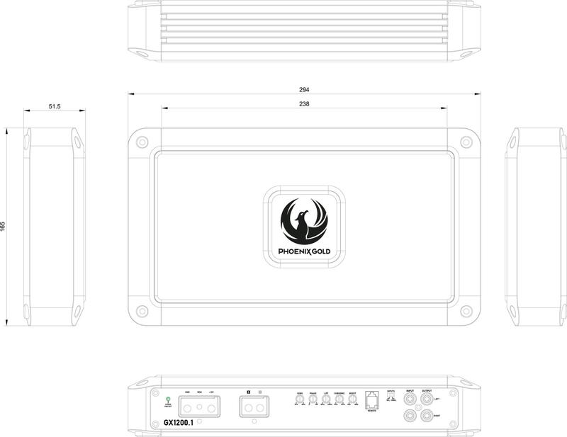 Phoenix Gold GX1200.6 GX Series Class D 6 Channel Amplifier 1200w watts
