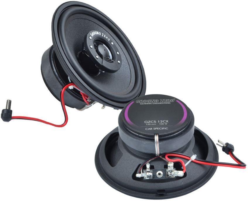 Ground Zero GZCS12CX 4.7 Inch 12cm 100 Watts 4-Ohm Coaxial Mercedes E-Class W124 Speakers