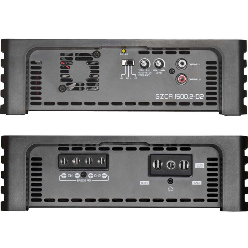 Ground Zero GZCA 1500.2-D2 - 1500 Watts 2-Channel Competition SPL Car Amplifier