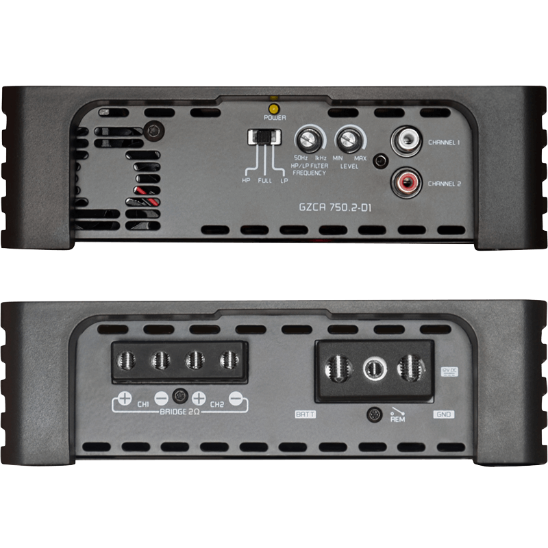 Ground Zero GZCA 750.2-D1 750 Watts 2-Channel Competition SPL Car Amplifier