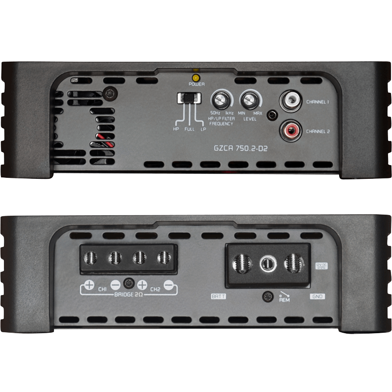 Ground Zero GZCA 750.2-D2 - 750 Watts 2-Channel Competition SPL Car Amplifier
