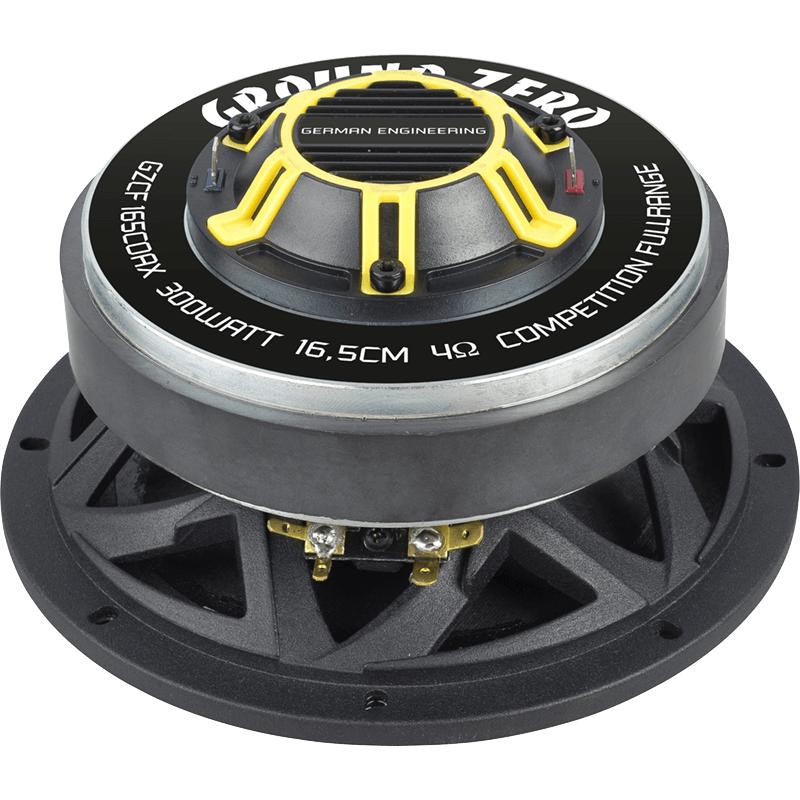 Ground Zero GZCF165COAX - 20 W 6.5" 2 Way Component Car Speakers Pair