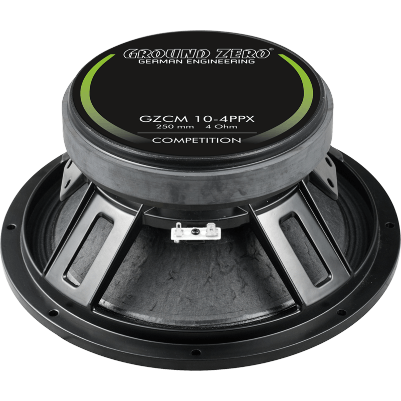 Ground Zero GZCM10-4PPX - 10" Inch 25cm 600 Watts Max Midrange Car Speaker Single