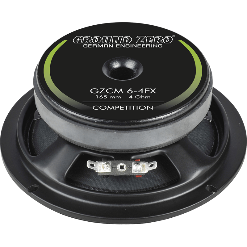 Ground Zero GZCM6-4FX - 6.5" Inch 16.5cm Flat 250 Watts Midrange Car Speaker Single - Single