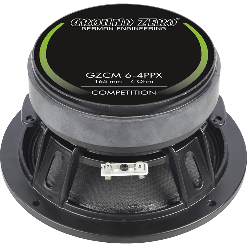 Ground Zero GZCM6-4PPX 6.5" Inch 16.5 cm 400 Watts Midrange Car Speaker - Single