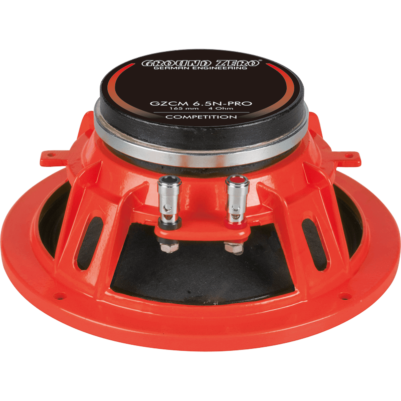 Ground Zero GZCM6.5N-PRO - 400W 6.5" 2 Way Single Midrange Component Car Speaker