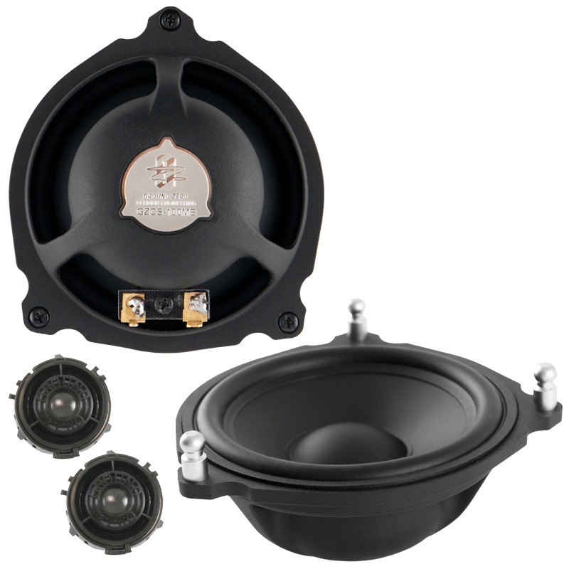 Ground Zero GZCS100MB - 4" 2 Way 100 Watts Max 4 ohm Mercedes Upgrade Speaker System
