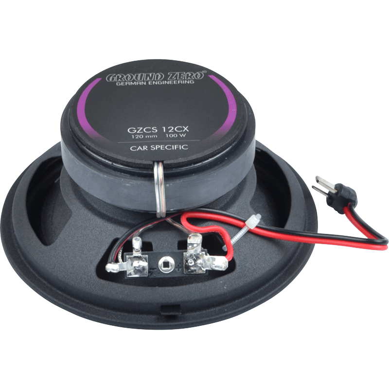 Ground Zero GZCS12CX 4.7 Inch 12cm 100 Watts 4-Ohm Coaxial Mercedes E-Class W124 Speakers