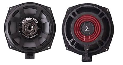 Ground Zero GZCS200BMW-SW 8" Underseat 2-Ohm Subwoofer Kit for BMW E6.. / E7.. / E8.. / E9.. and all F-Models