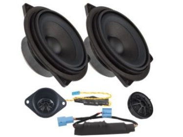 Ground Zero GZCS100BMW-SQ+C 4 Inch BMW 2-Way Component Speakers OEM Upgrade