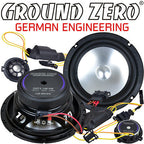 Ground Zero GZCS165VW 6.5" 2-way 3-Ohm Component Door Car Speakers for Seat Leon Mk2 190W