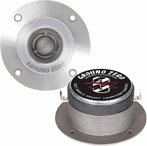 Ground Zero GZCT 3500X-S - 1" High Power Aluminum Dome Tweeters Pair