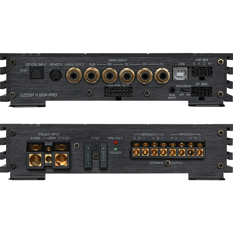 Ground Zero GZDSP 4.80A-PRO 4-Channel Car Amplifier Digital Sound Processor