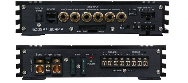 Ground Zero GZDSP 4.80AMP Class D 540 Watts 4-Channel Integrated DSP Car Amplifier