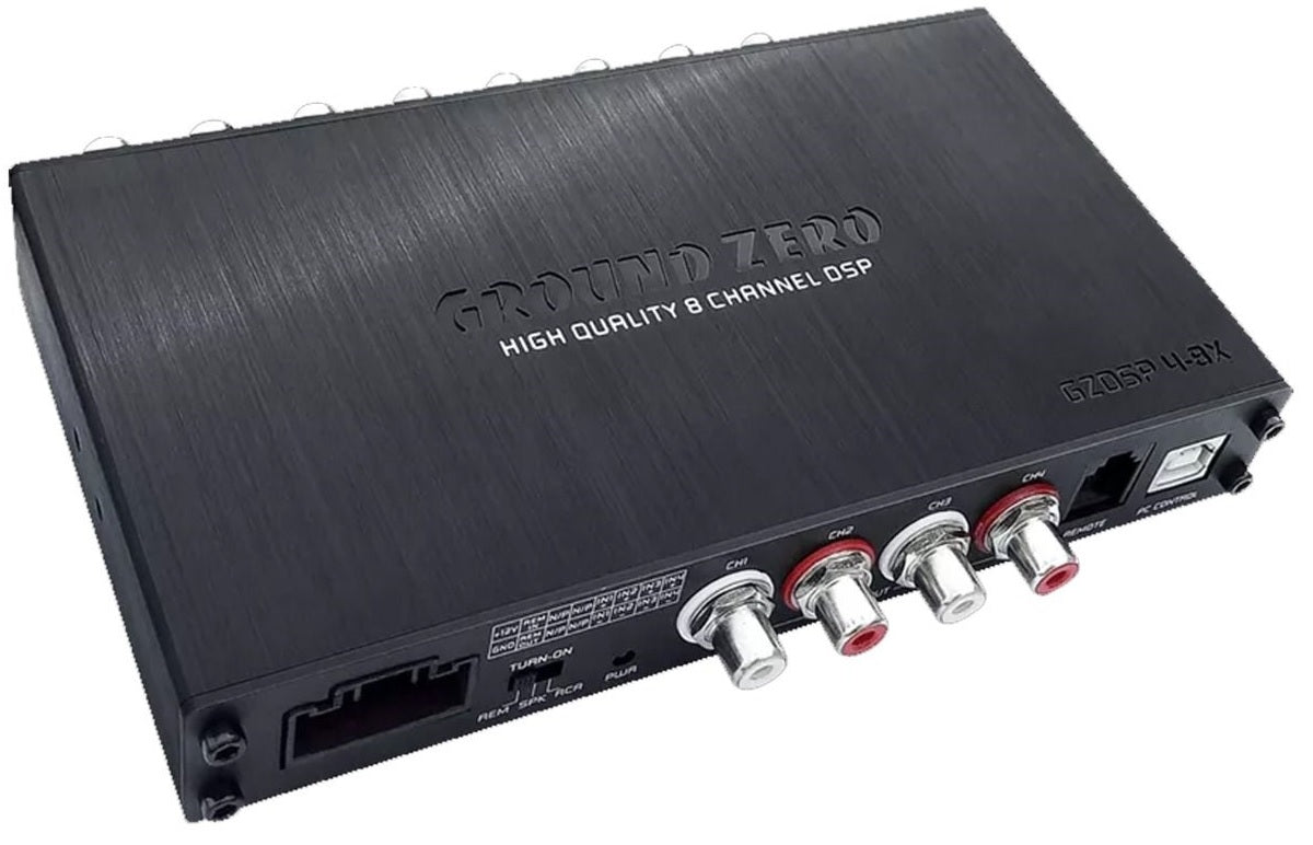 Ground Zero GZDSP 4-8X 8-Channel Car Amplifier Digital Sound Processor