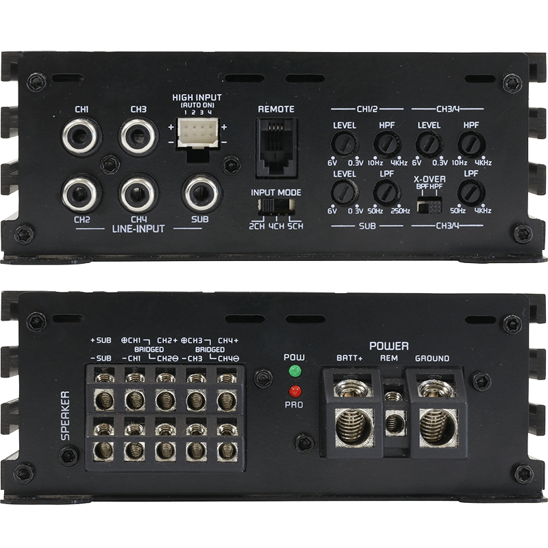 Ground Zero GZHA MINI FIVE Class D Mini 5-Channel 1200 Watts Max Car Amplifier