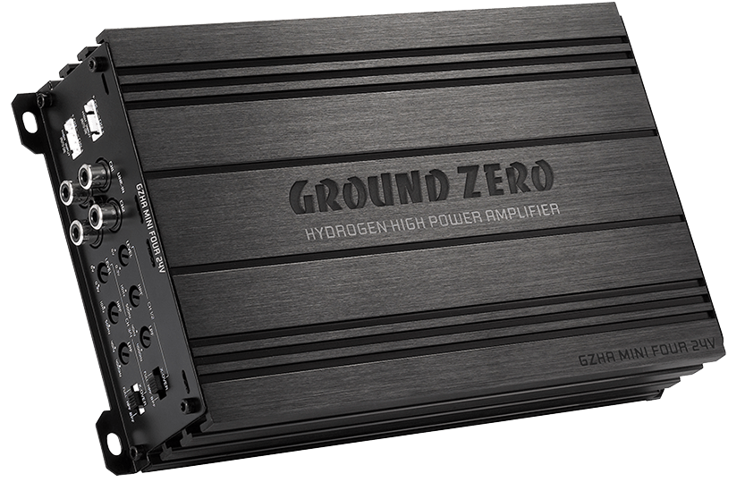 Ground Zero GZHA MINI FOUR 24V Mini 4-Channel 640 Watts Max Car Amplifier