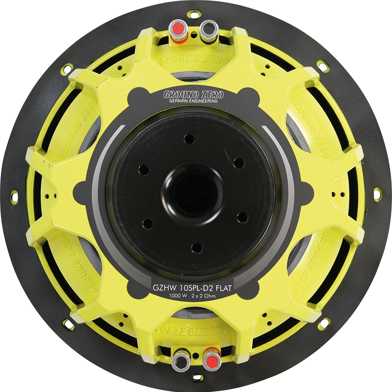 Ground Zero GZHW 10SPL-D2 FLAT 25 cm / 10″ high quality flat SPL subwoofer