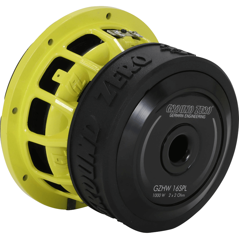 Ground Zero GZHW 16SPL 6.5" Inch 16cm Dual 2-Ohm SPL 1000 Watts Car Sub Subwoofer