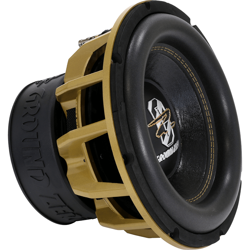Ground Zero GZHW 38SPL GOLD 15" Inch 38cm Dual 1-Ohm Gold SPL 3500 Watts Car Sub Subwoofer