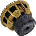 Ground Zero GZHW 38SPL GOLD 15" Inch 38cm Dual 1-Ohm Gold SPL 3500 Watts Car Sub Subwoofer