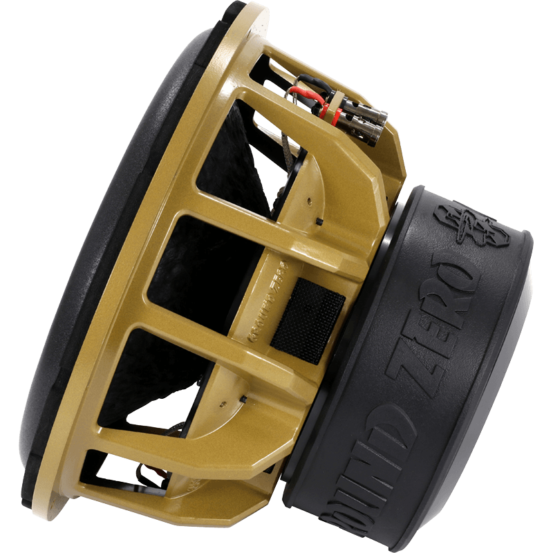 Ground Zero GZHW 30SPL GOLD 12" Inch 30cm Dual 1-Ohm Gold SPL 3000 Watts Car Sub Subwoofer